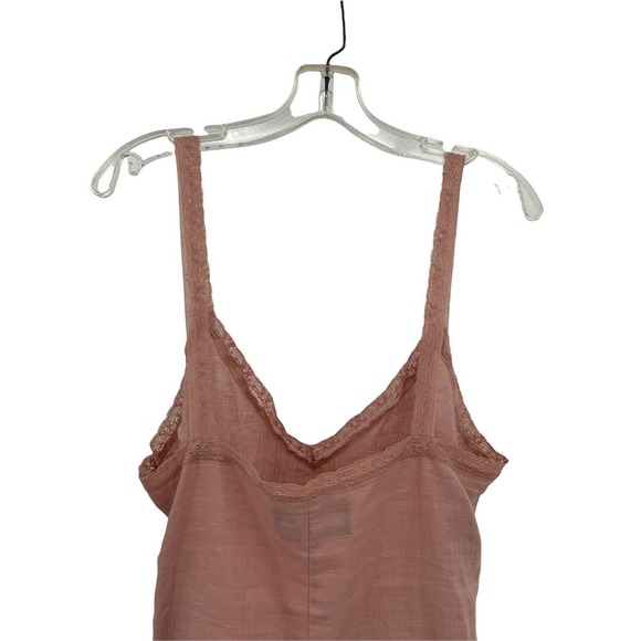 NWOT Reformation Top Emmie Serenade Pink Lace Linen tank - Picture 7 of 9